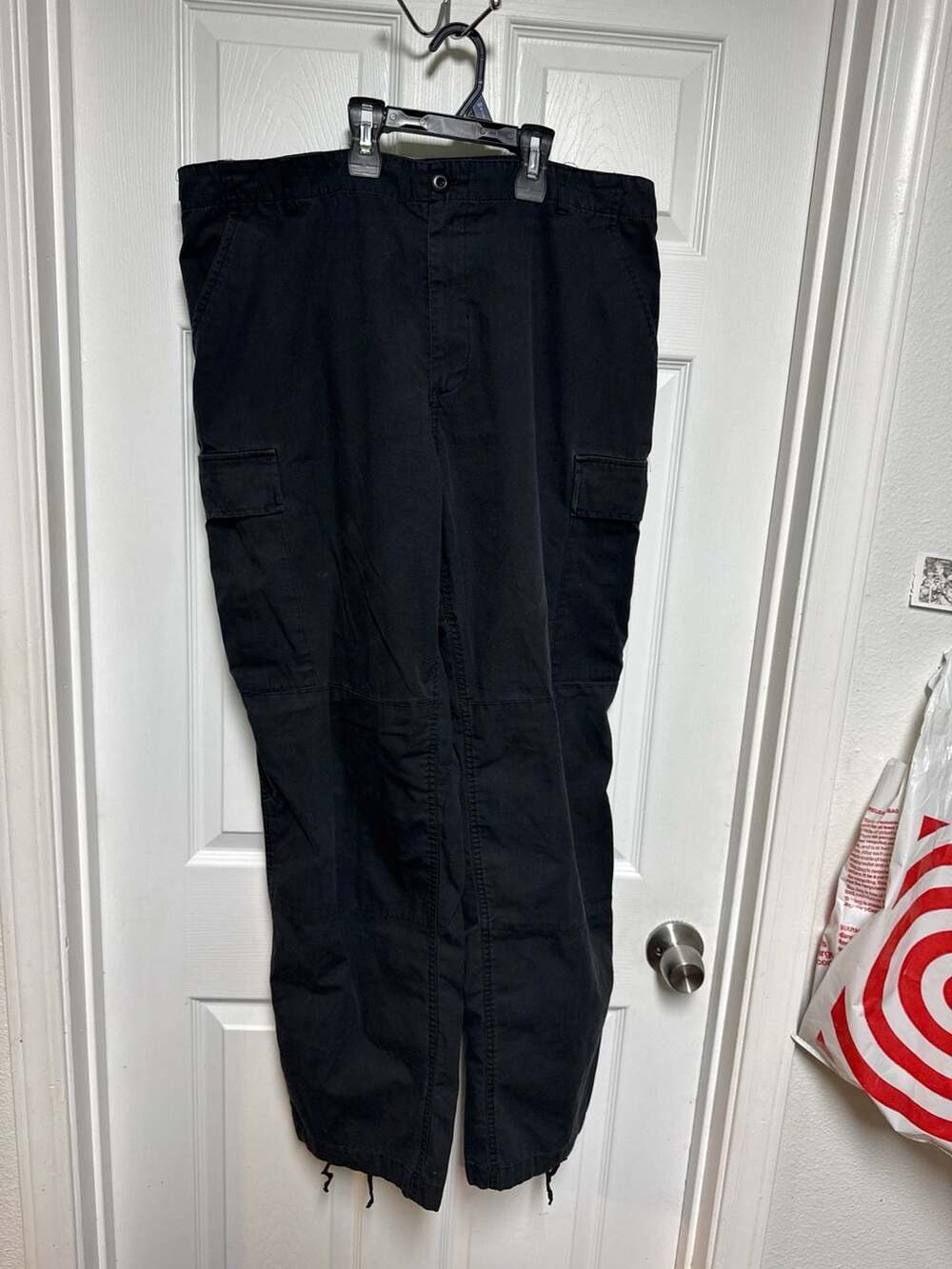 Genuine Gear Men's Tactical BDU Combat Cargo Trousers Black  Large Regular